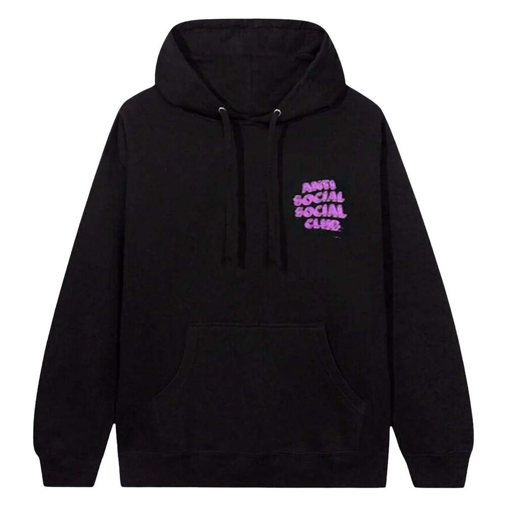 Anti Social Social Club How Deep Hoodie - Black/Pink [Size XL]